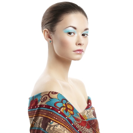 Photo of beautiful young woman. Vintage style. Fashion photoの写真素材