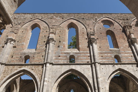 Abbey of San Galgano, Tuscany の写真素材