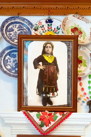 Olympos is a Traditional village located in the north of the island of Karpathos Greece. The villのeditorial素材