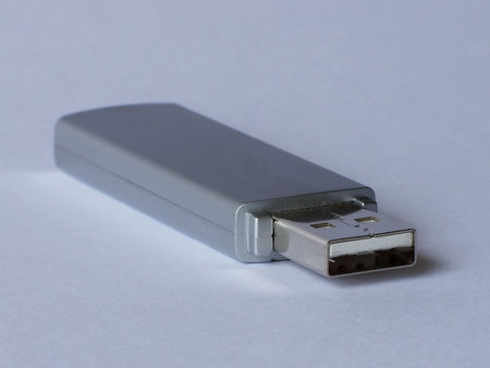 usb memory stick isolated on white