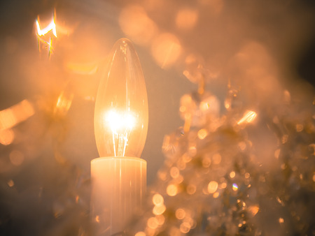 Quiet room chandelier,cross processed colors.の写真素材