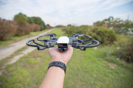 High performance small drone operated by hand