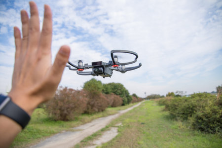 High performance small drone operated by hand