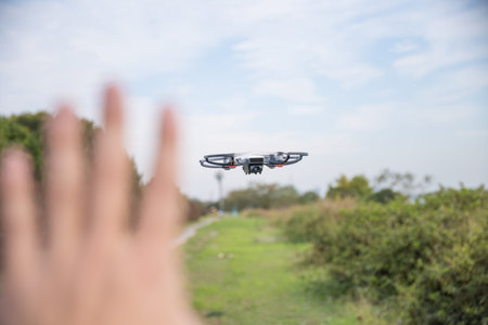 High performance small drone operated by hand