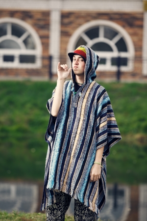 The guy in the reggae styleの写真素材