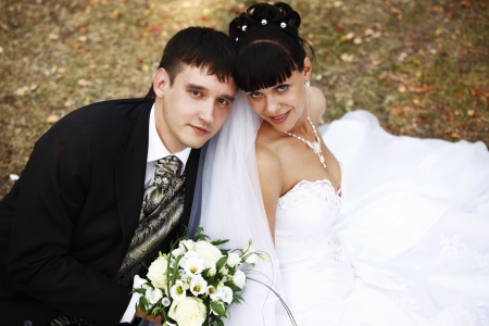 Groom and brideの写真素材