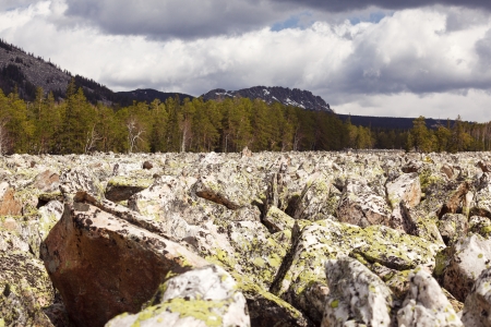 A lot of stonesの写真素材