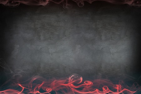 Abstract red smoke on gray background wallの写真素材