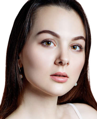 Beauty brunette womanの写真素材