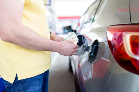 Gas station - refuelingの写真素材