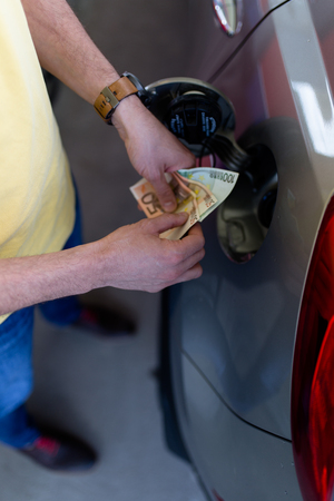 Gas station - refuelingの写真素材