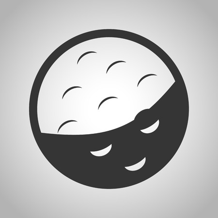 Golf ball iconのイラスト素材