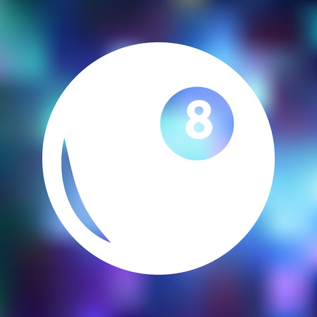 Billiard ball iconのイラスト素材