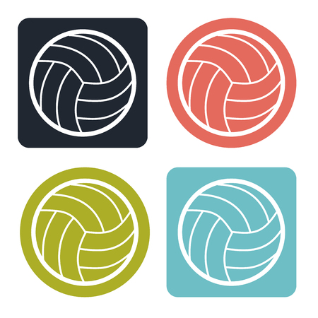 Volleyball iconのイラスト素材
