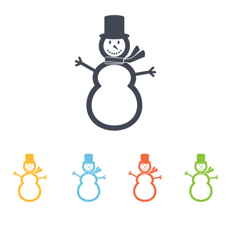 Snowman iconのイラスト素材