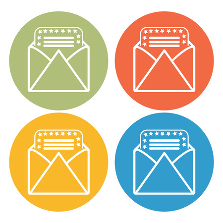 Congratulatory letter iconのイラスト素材