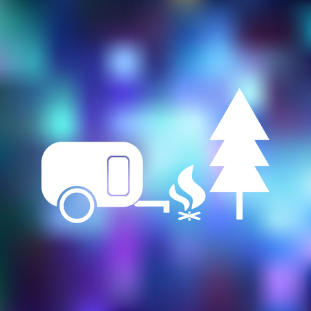 Holiday camp iconのイラスト素材