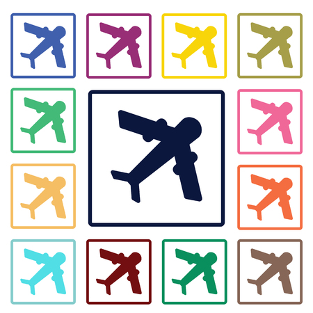 Aircraft iconのイラスト素材