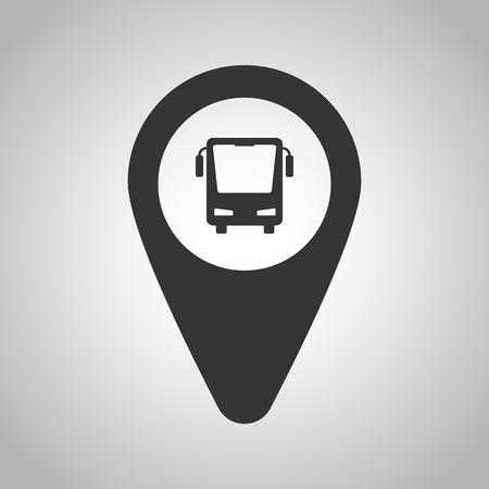 Bus parking iconのイラスト素材