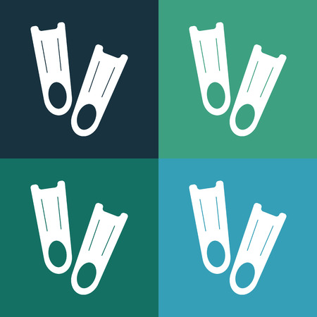 Flippers iconのイラスト素材