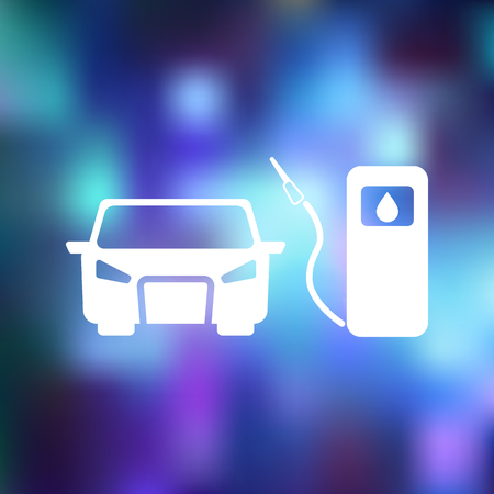 Gas station iconのイラスト素材