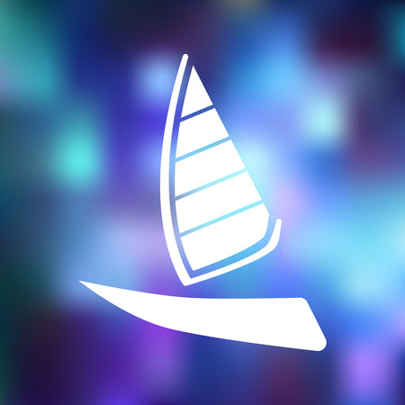 Sailfish ship iconのイラスト素材