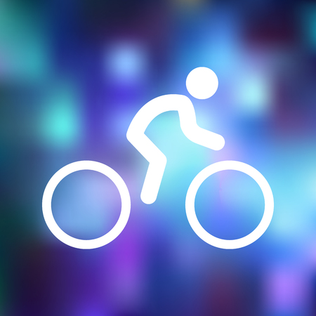 Bicyclist iconのイラスト素材