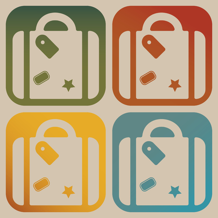 Suitcase iconのイラスト素材