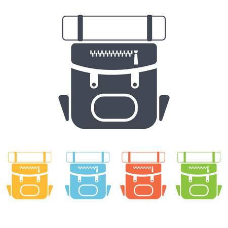 Travel backpack iconのイラスト素材