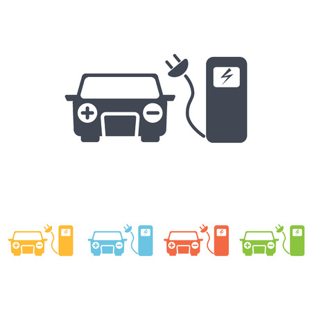Charging station iconのイラスト素材