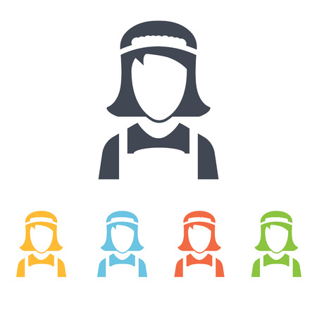 Maidservant iconのイラスト素材