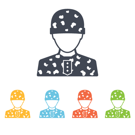 Soldier iconのイラスト素材