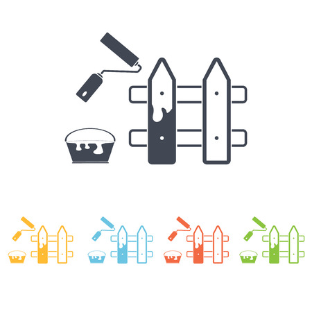 Painting walls iconのイラスト素材