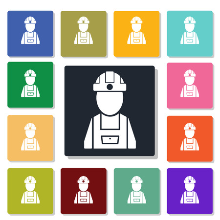Builder iconのイラスト素材
