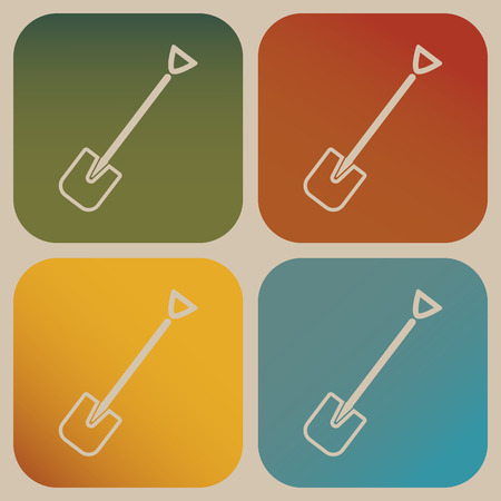 Shovel iconのイラスト素材
