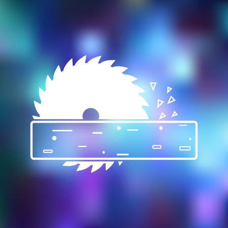 Power-saw bench iconのイラスト素材