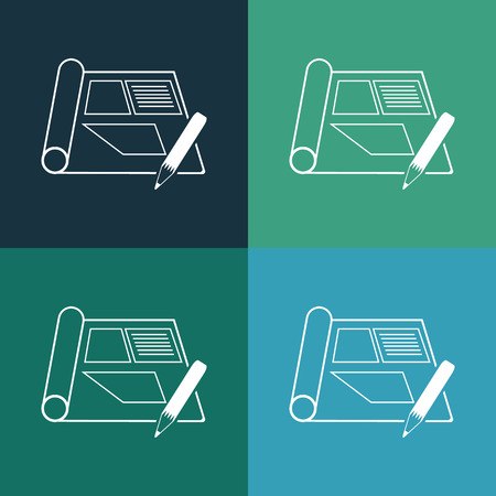 Drawing iconのイラスト素材