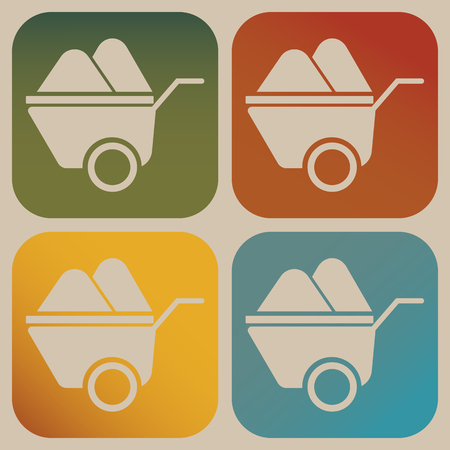 Barrow iconのイラスト素材