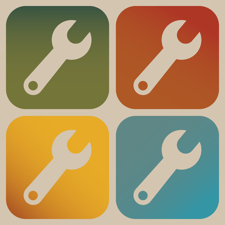 Wrench iconのイラスト素材