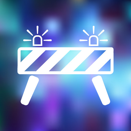 Blockage iconのイラスト素材
