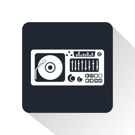DJ console iconのイラスト素材
