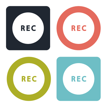 Record button iconのイラスト素材