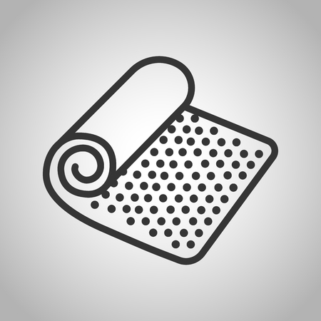 yoga mat iconのイラスト素材