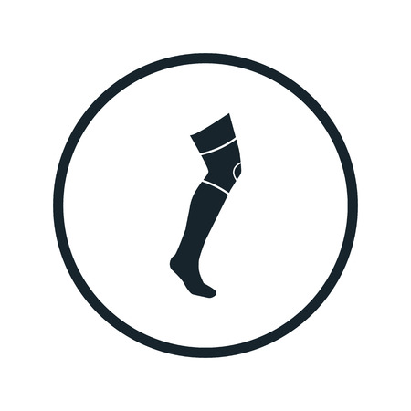 bandage on a leg iconのイラスト素材