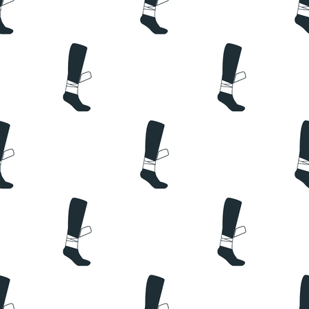bandage on a leg iconのイラスト素材