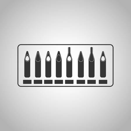 tip of the needle iconのイラスト素材