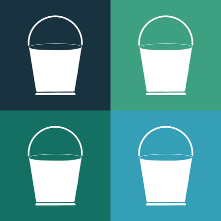 bucket iconのイラスト素材