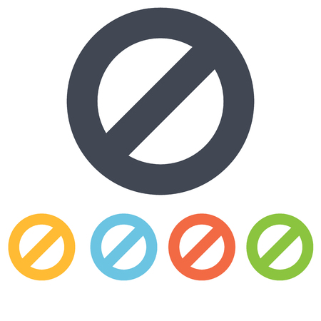 ban button iconのイラスト素材
