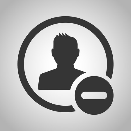 delete a contact iconのイラスト素材