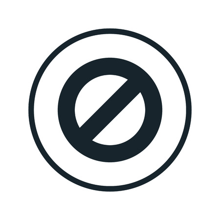 ban button iconのイラスト素材